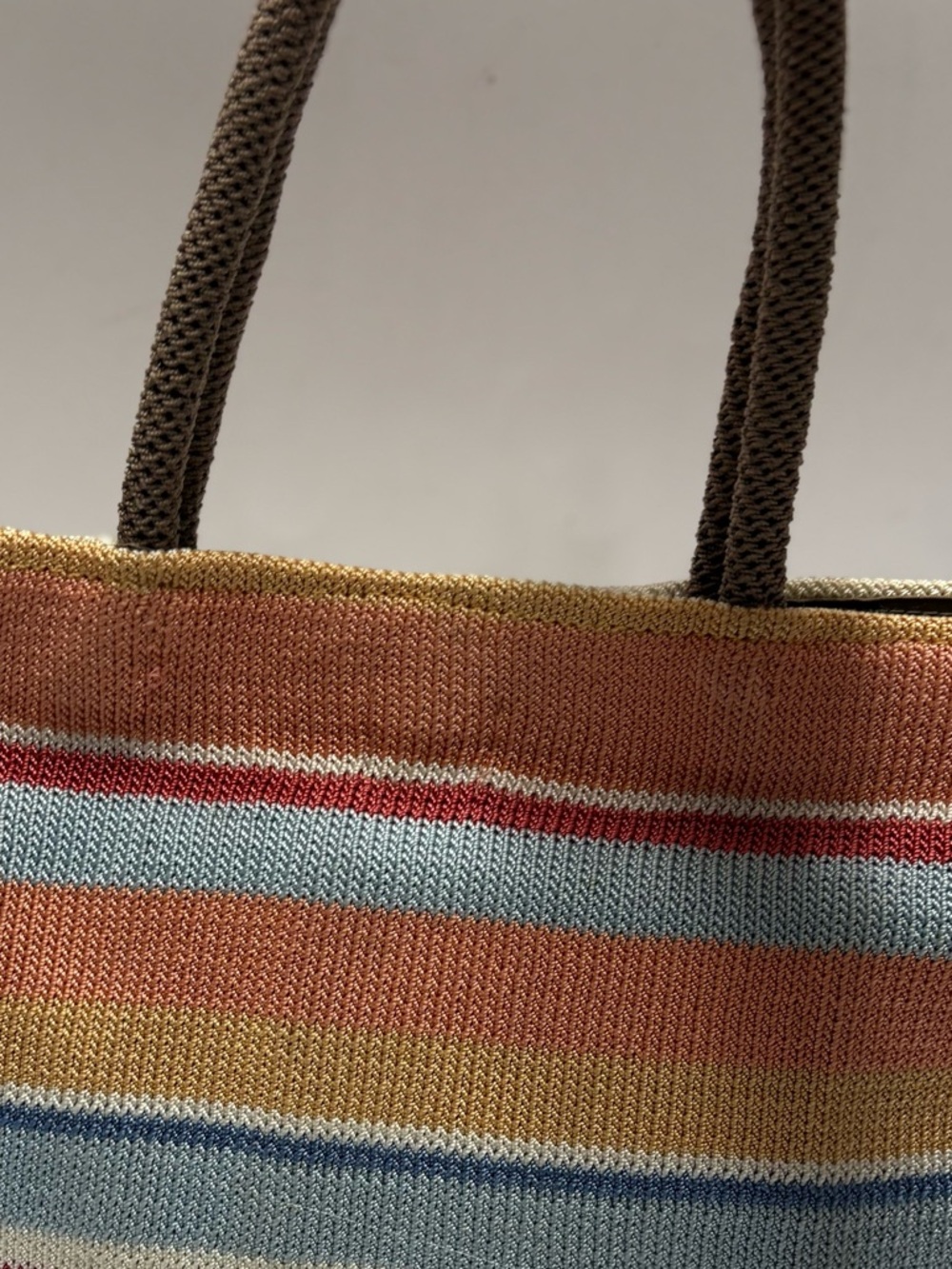 The Sak Multi Color Striped Colorful Medium Handbag Purse - Picture 6 of 8